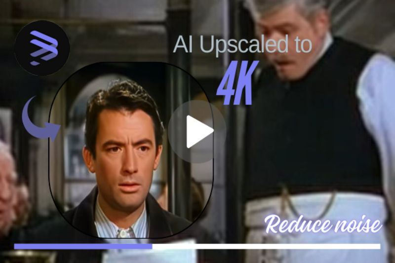 upscale an old movie to 4K and reduce noise