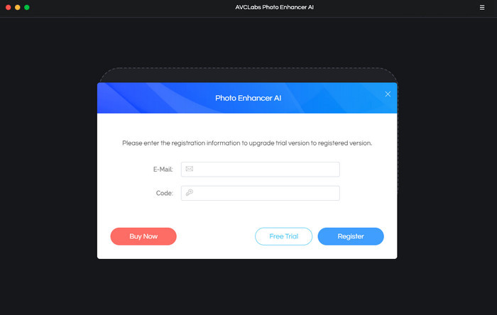 register AVCLabs Photo Enhancer AI