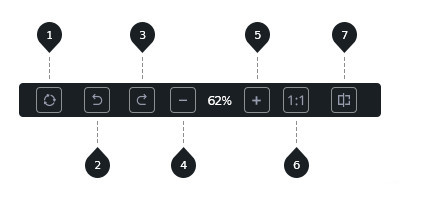 Barre d'outils inférieure