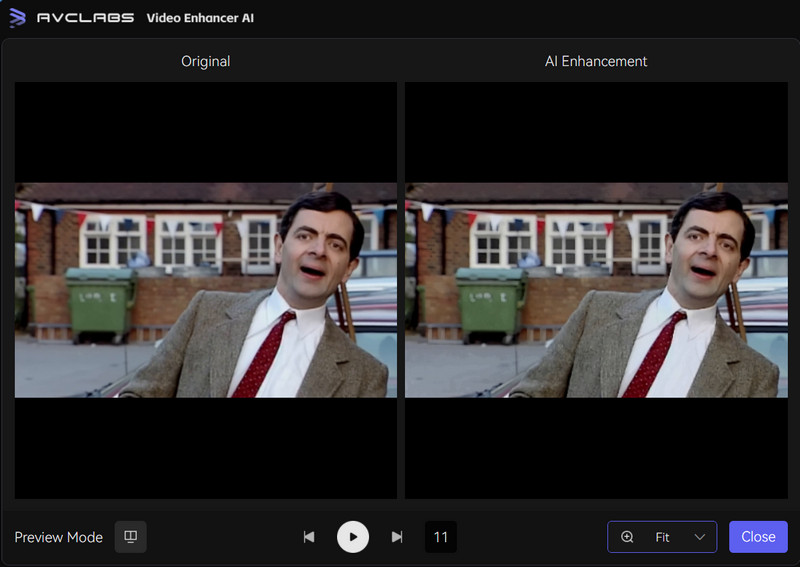 increase the video resolution with AVCLabs video enhancer ai